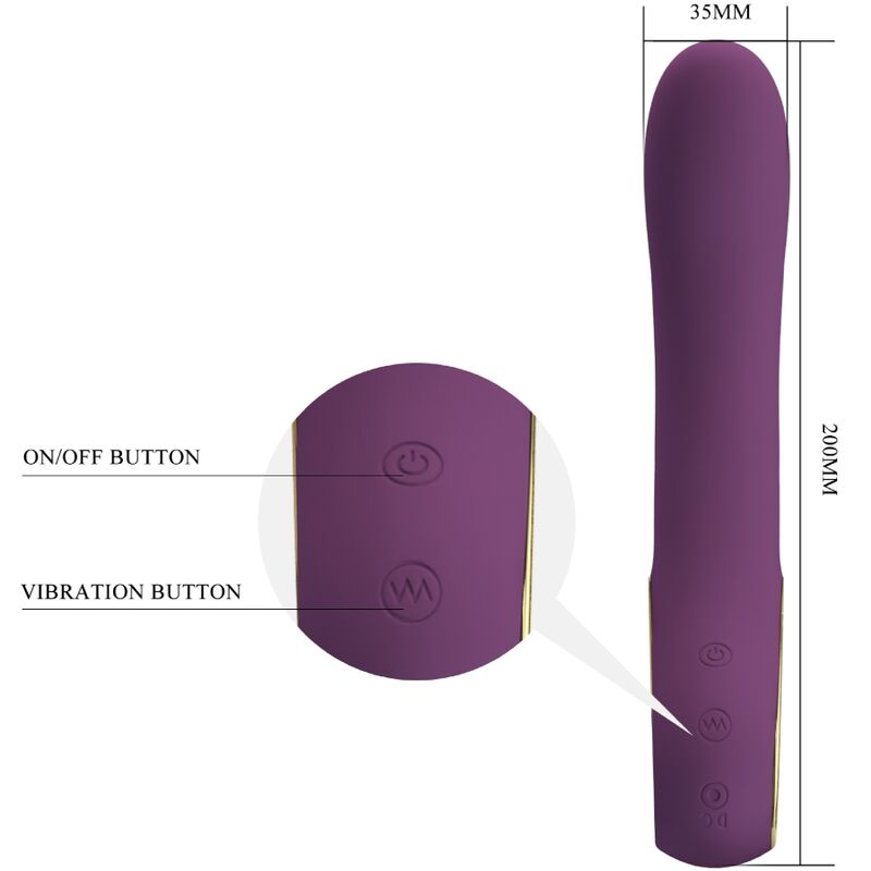 Pretty Love Ethan Vibratore Punto G Ricaricabile Viola Premium - immagine 5