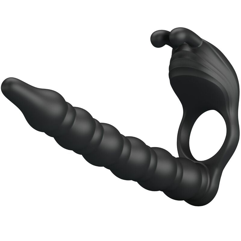 Pretty Love - Anello Per Pene Blackney Con Dilatatore Vibrante Nero