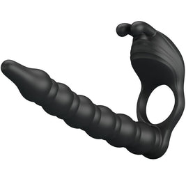Pretty Love - Anello Per Pene Blackney Con Dilatatore Vibrante Nero