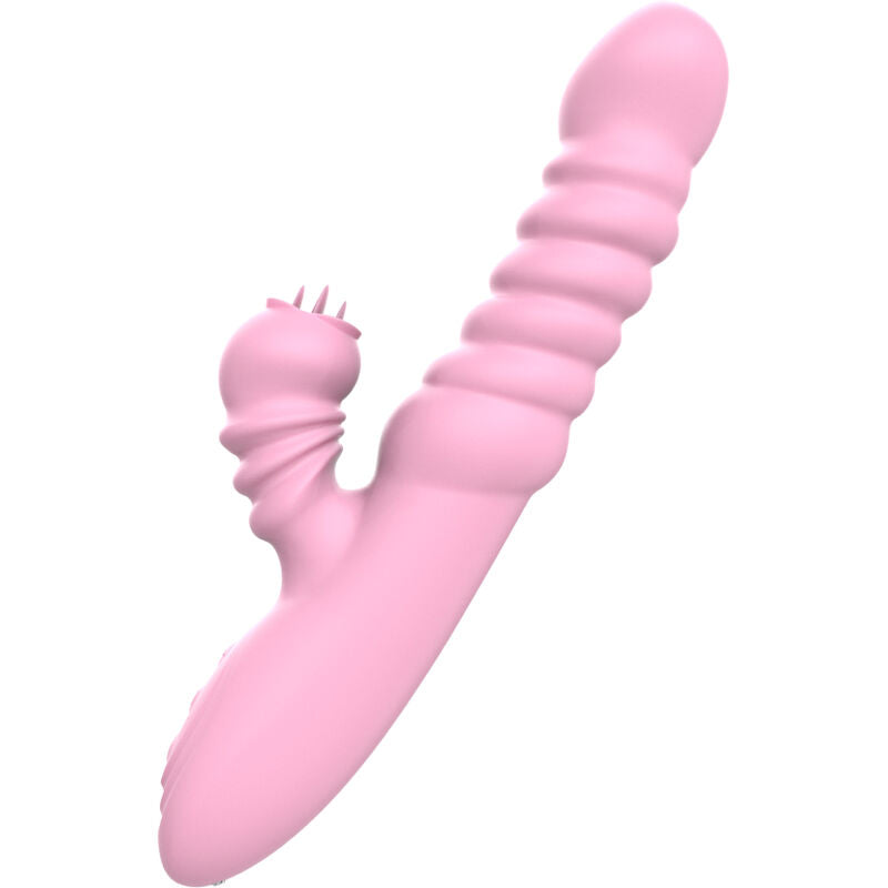 Armony - Vibratore Multifunzione Con Lingua Stimolante Effetto Calore Rosa