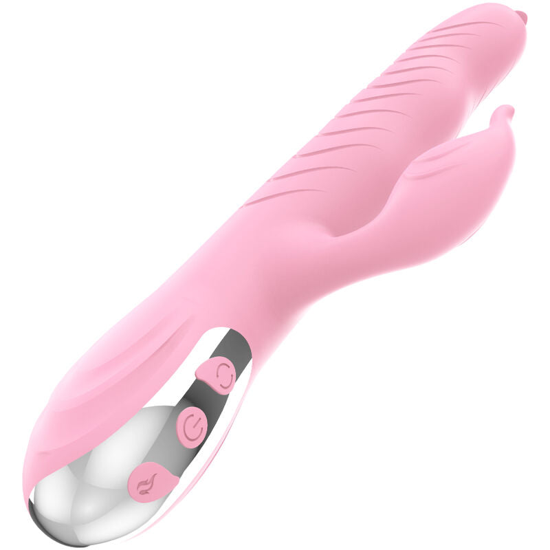 Armony - Vibratore Marcia E Doppia Lingua Spinta Effetto Calore Rosa