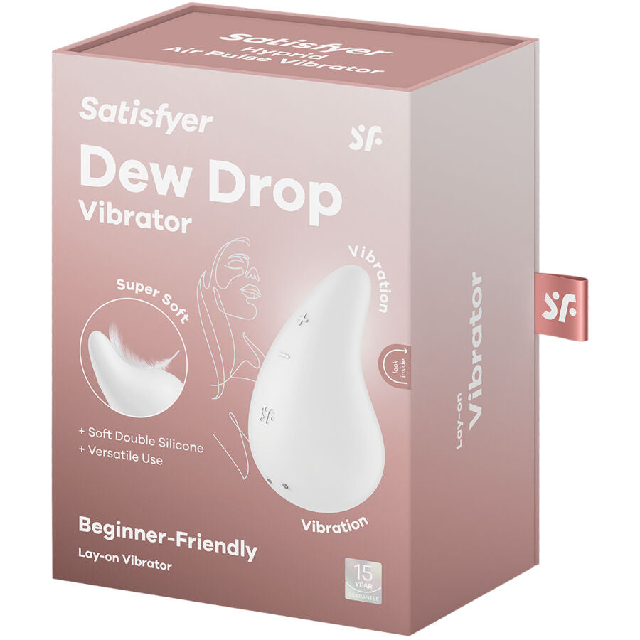 Satisfyer Goccia di Rugiada Vibratore Lay-On in Silicone Body-Safe - immagine 5