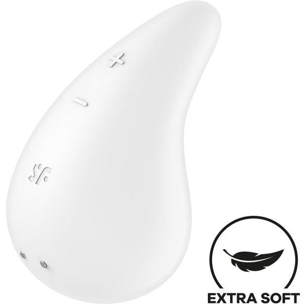 Satisfyer - Vibratore Dew Drop Lay-On Blanco