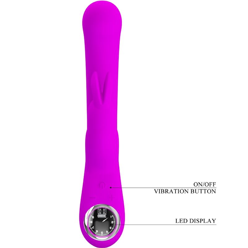Intense Skylar Vibratore Rabbit Doppia Stimolazione Viola - immagine 8