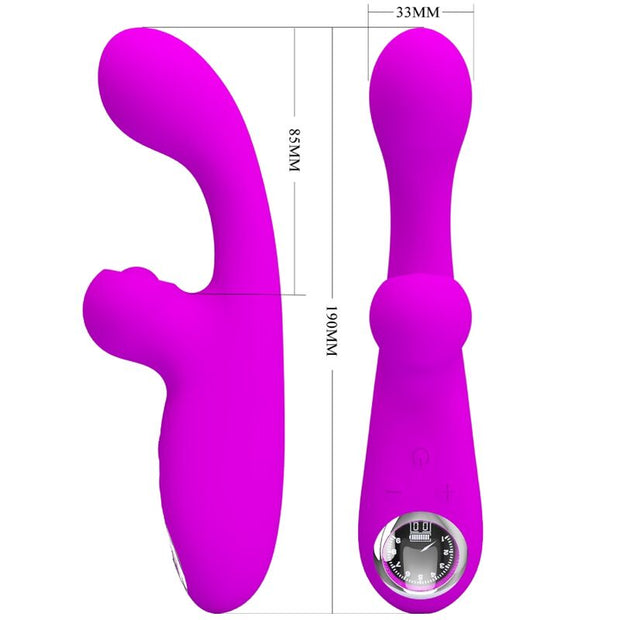 Intense Skylar Vibratore Rabbit Doppia Stimolazione Viola