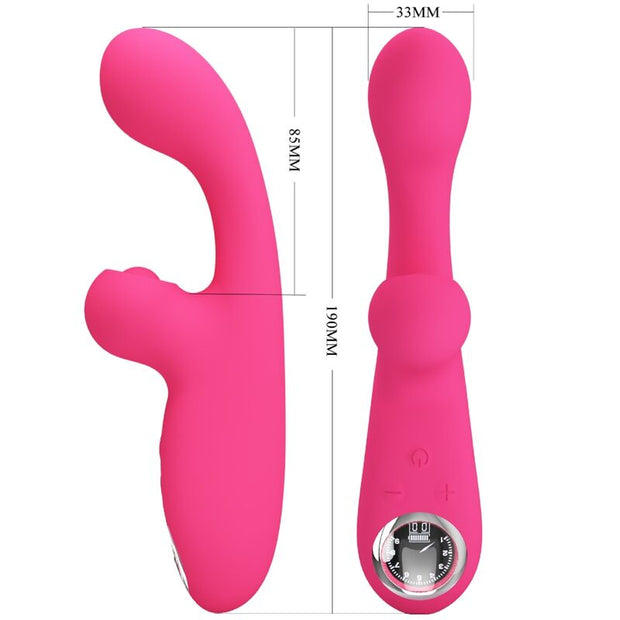 Intense Skylar Vibratore Rabbit in Silicone Premium Rosa