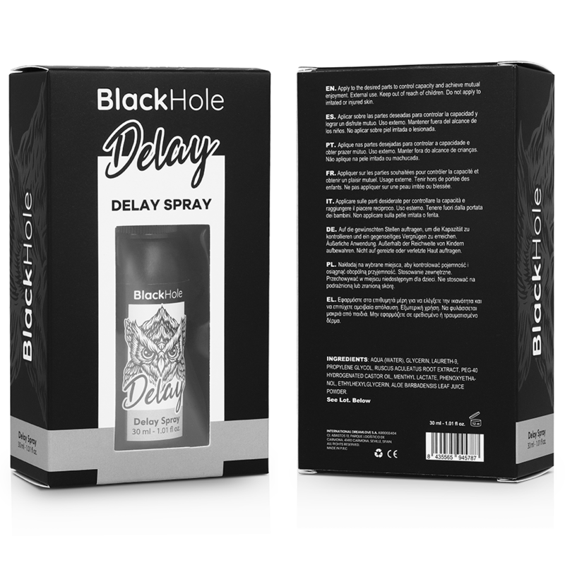 Black Hole - Spray Ritardante Study Forte 30 Ml