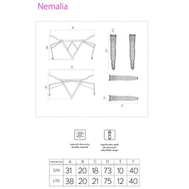 LIVCO CORSETTI FASHION - SET NEMALIA GIARRETTIERA + CALZE + GUANTI NERO