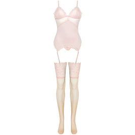 LIVCO CORSETTI FASHION - SET PERSINNE PESCA CORSETTO + SLIP + CALZE