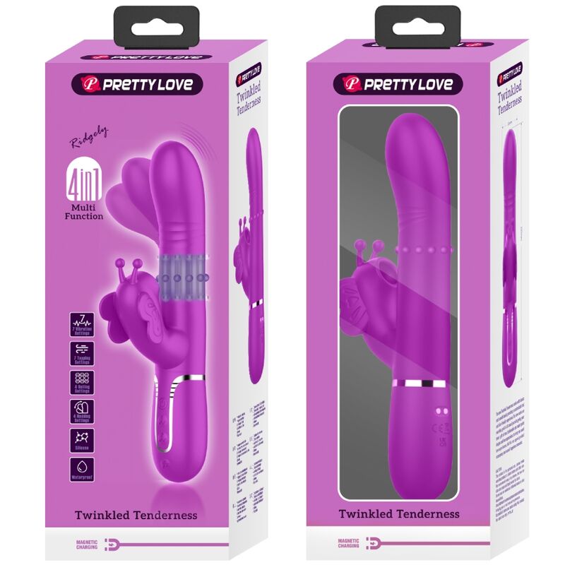 Intense Vibratore Rabbit Multifunzione 4in1 con Stimolatore - immagine 11