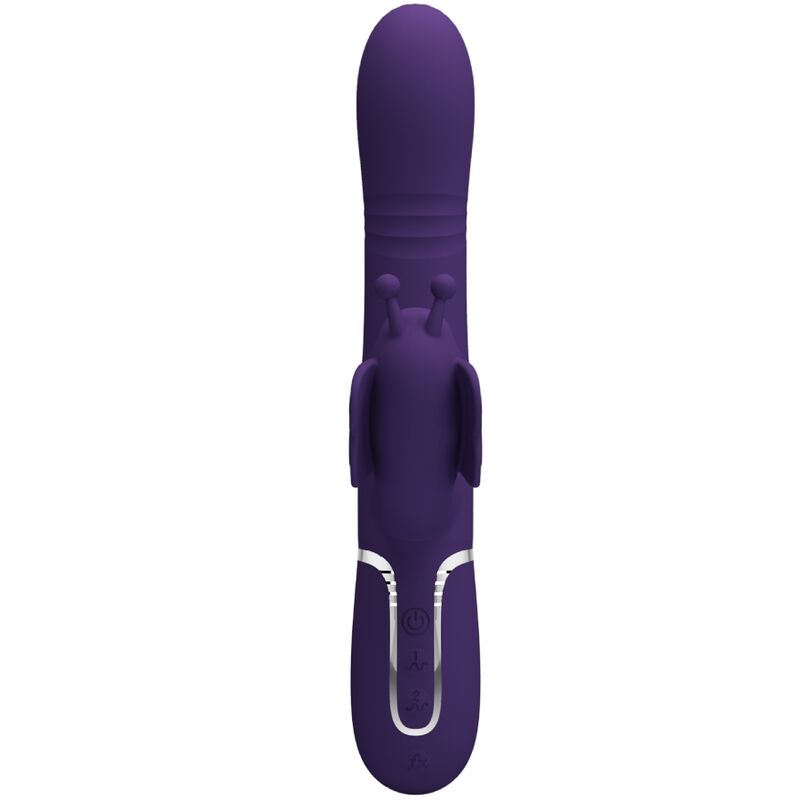 Intense Vibratore Rabbit Multifunzione con Stimolatore Farfalla - immagine 2