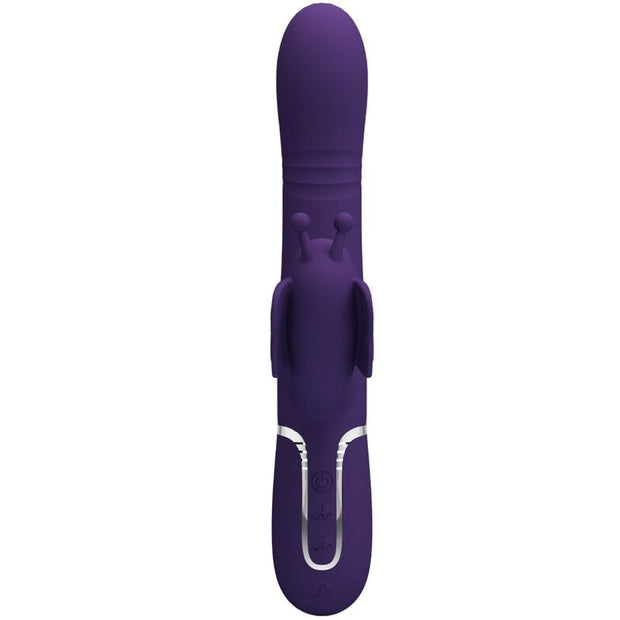 Intense Vibratore Rabbit Multifunzione con Stimolatore Farfalla - immagine 2