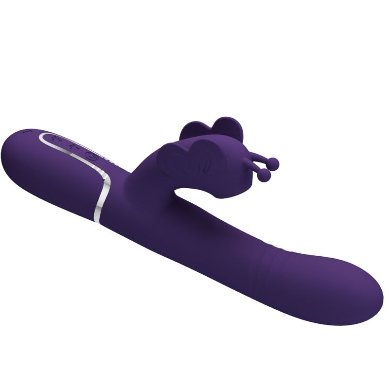 Intense Vibratore Rabbit Multifunzione con Stimolatore Farfalla - immagine 5