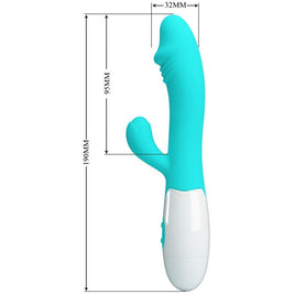 Intense Snappy Vibratore Punto G in Silicone Verde Acqua - immagine 6