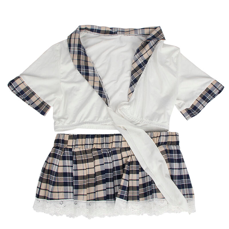 SUBBLIME - COSTUME SEXY DA SCUOLA TOP E GONNA L/XL