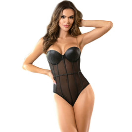 SUBBLIME - BODY CON BRETELLE A CATENA NERA L/XL