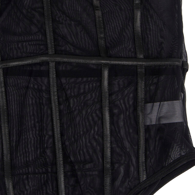 SUBBLIME - BODY CON BRETELLE A CATENA NERA L/XL