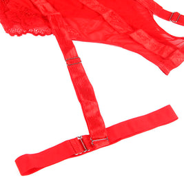 Subblime - Teddy Con Liguero Detalle Tiras Pecho Rojo S/M