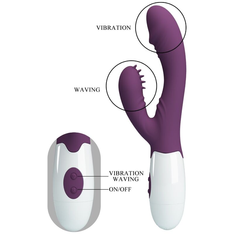 Intense André Vibratore Rabbit Doppia Stimolazione Viola - immagine 8