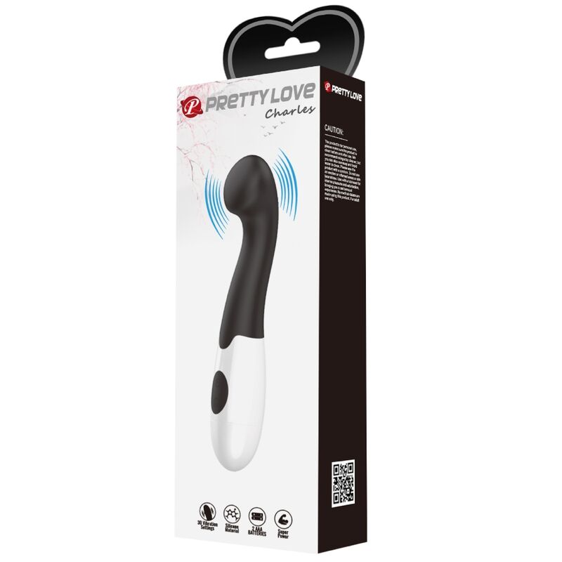Intense Charles Vibratore Punto G 30 Modalità in Silicone Nero - immagine 10