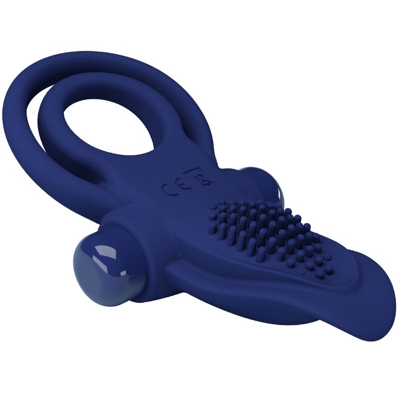 Pretty Love - Bronson Doppio Anello Con Vibrazione Blu