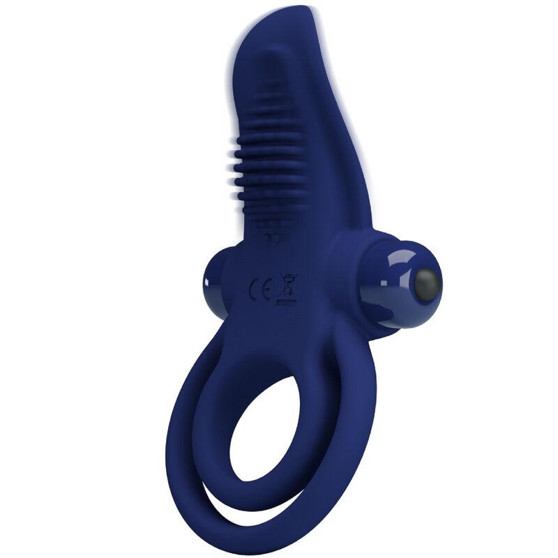 Pretty Love - Bronson Doppio Anello Con Vibrazione Blu