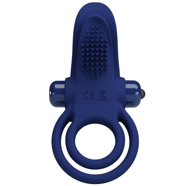 Pretty Love - Bronson Doppio Anello Con Vibrazione Blu