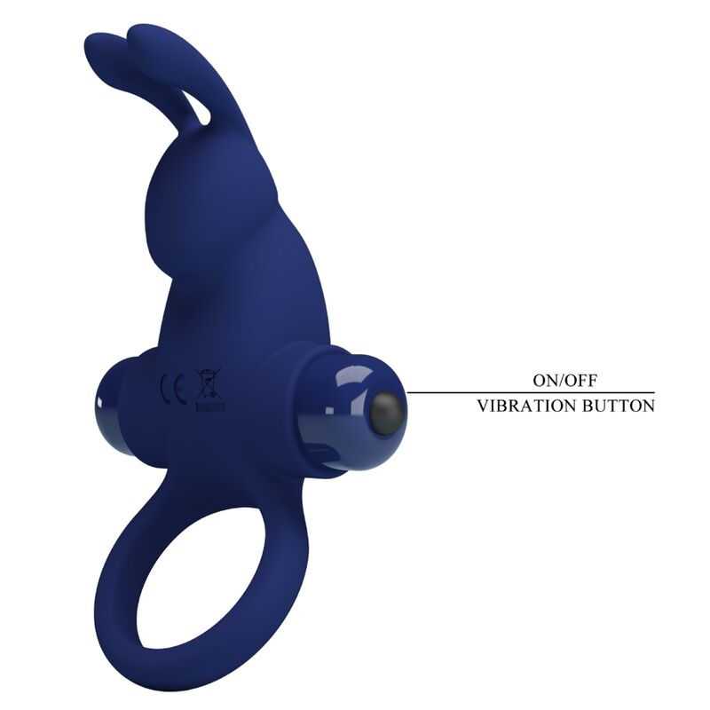 Pretty Love - Anello Coniglio Jiro Con Vibrazione Blu