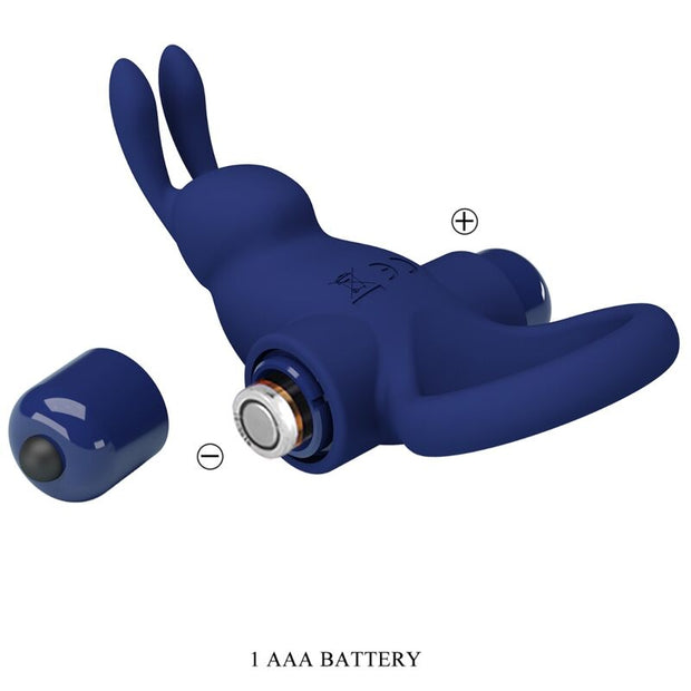 Pretty Love - Anello Coniglio Jiro Con Vibrazione Blu
