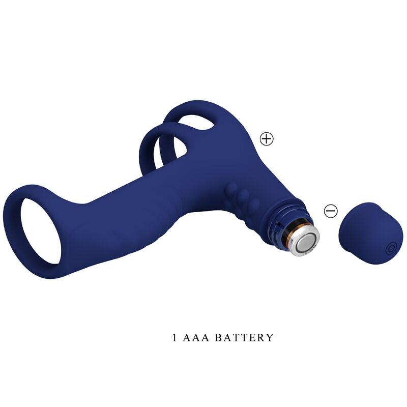 Pretty Love - Elish Anello Vibrante Con Estensione Blu