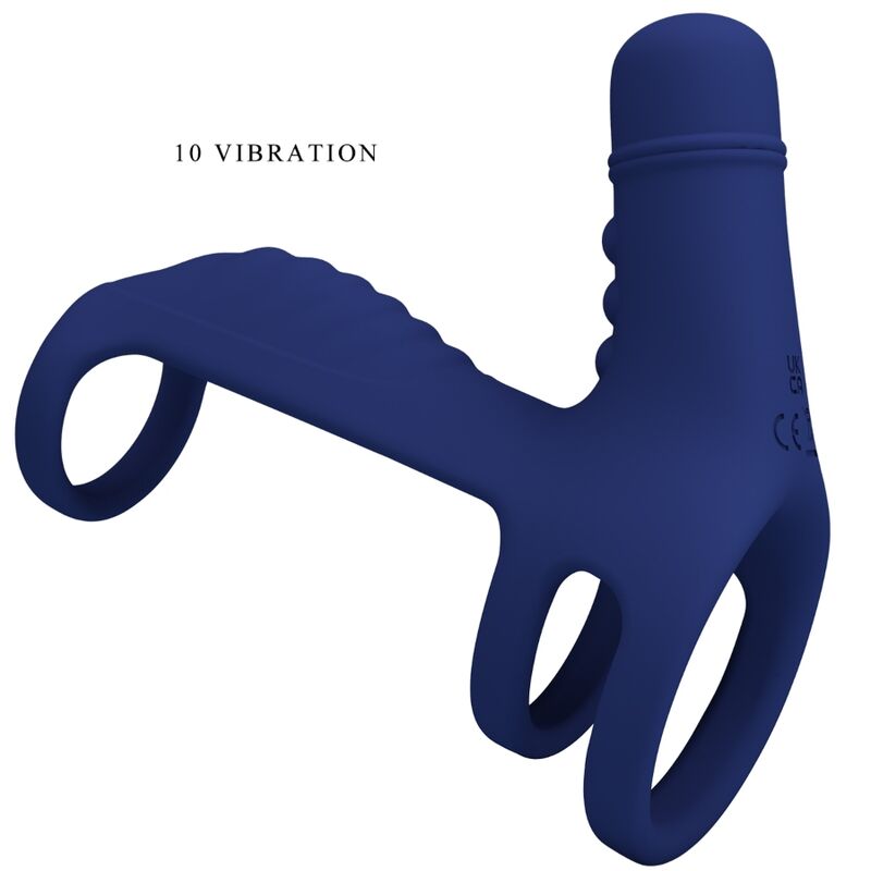 Pretty Love - Elish Anello Vibrante Con Estensione Blu
