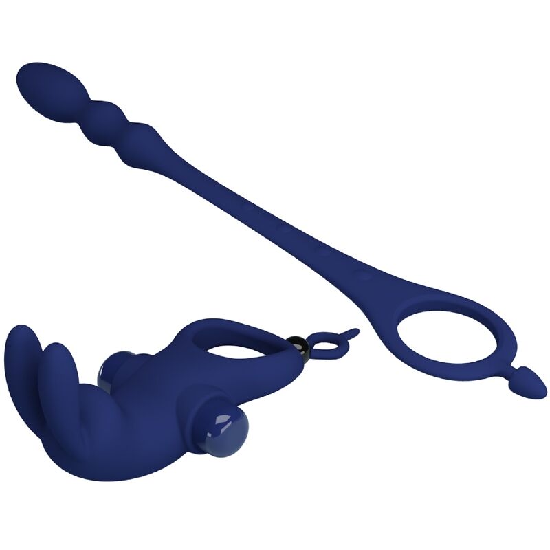 Pretty Love - Anello Vibratore Con Coniglio Ayad Con Tappo Blu