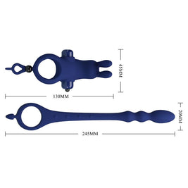 Pretty Love - Anello Vibratore Con Coniglio Ayad Con Tappo Blu