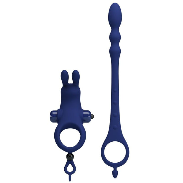 Pretty Love - Anello Vibratore Con Coniglio Ayad Con Tappo Blu