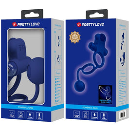 PRETTY LOVE - REMINGTON DOPPIO ANELLO VIBRANTE CON SPINA BLU