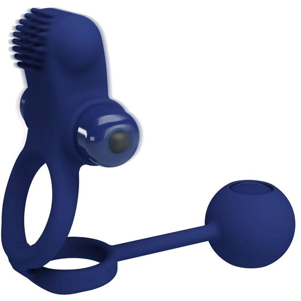 Pretty Love - Remington Doppio Anello Vibrante Con Dilatatore Blu