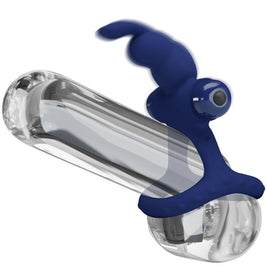 Pretty Love - Luchito Doppio Anello Vibrante Coniglio Blu