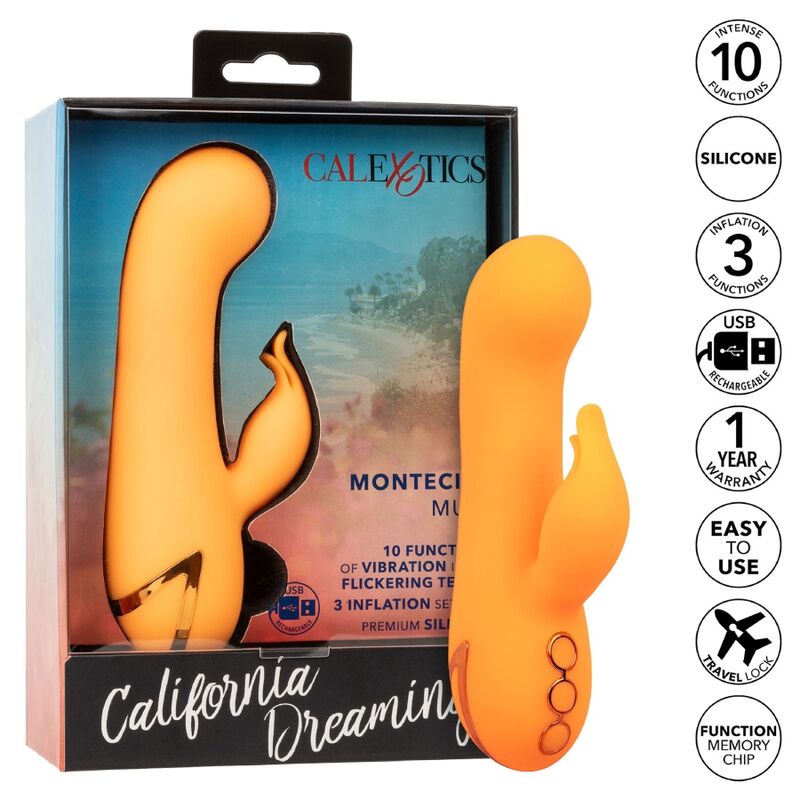 Calexotics Montecito Muse Vibratore Rabbit in Silicone Premium - immagine 9