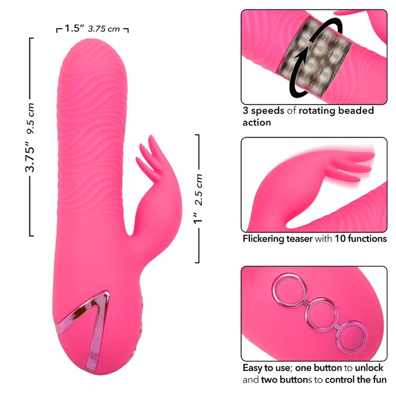 Calexotics Sacramento Sweetie Vibratore Rabbit in Silicone Premium - immagine 7