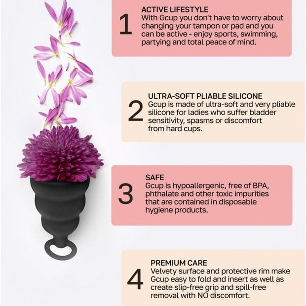 G-Vibe - Coppa Mestruale Nera Gcup