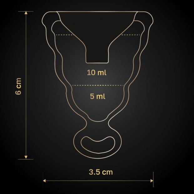 G-VIBE - GCUP COPPA MESTRUALE NERA
