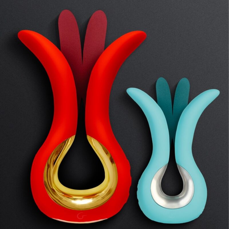 G-Vibe - Gvibe Maxi Vibratore Con Due Punte Flessibili Corallo