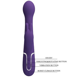 Pretty Love - Dejon Vibratore Coniglio 3 In 1 Multifunzione Viola