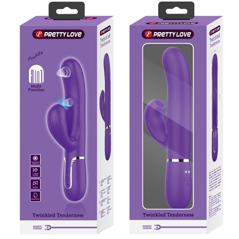 Intense Perlita Vibratore G-Spot 3 in 1 Multifunzione Viola - immagine 11
