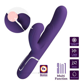 Intense Perlita Vibratore G-Spot 3 in 1 Multifunzione Viola - immagine 2