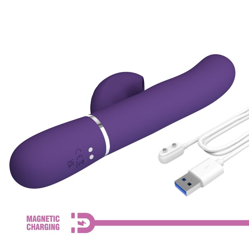 Intense Perlita Vibratore G-Spot 3 in 1 Multifunzione Viola - immagine 10