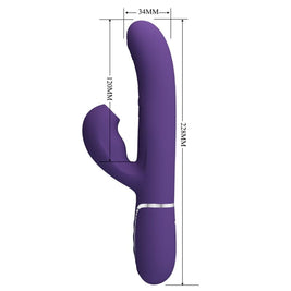 Intense Perlita Vibratore G-Spot 3 in 1 Multifunzione Viola - immagine 8