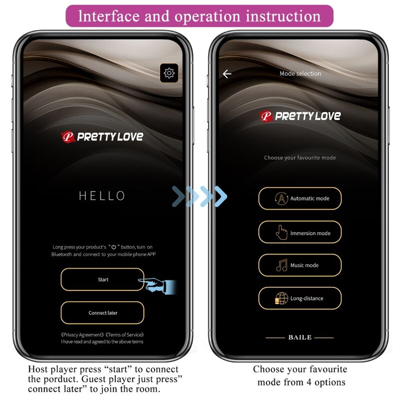 Pretty Love Hector Vibratore con App e Elettrostimolazione - immagine 11