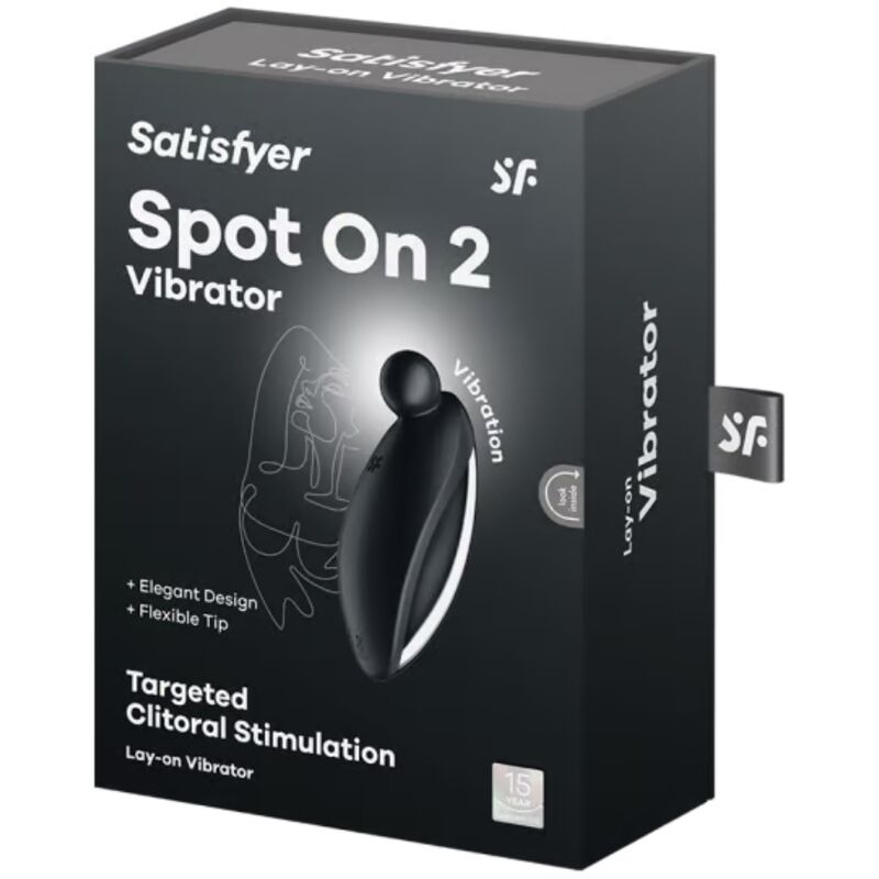 Satisfyer Spot On 2 Vibratore Clitorideo Lay-On Premium Nero - immagine 5