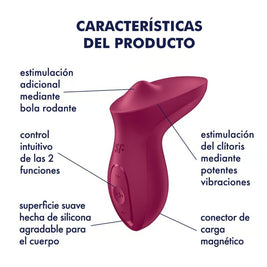 SATISFYER - VIBRATORE ECCITANTE DA APPOGGIO CLITORIDE FUCSIA